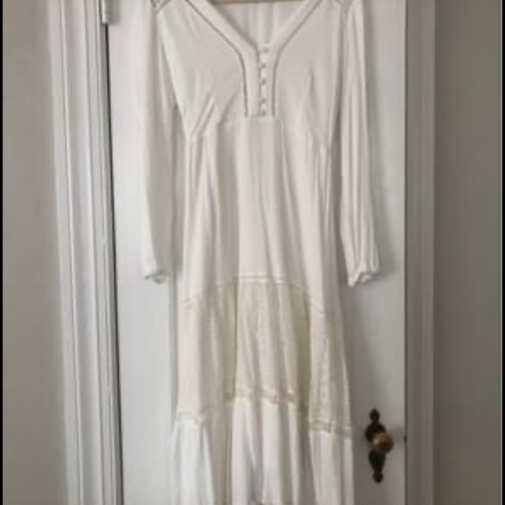 Lush White Eyelet Midi Dress